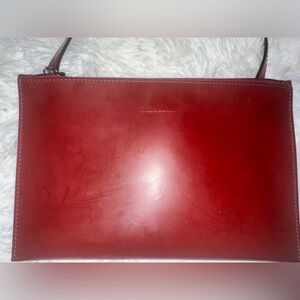 Burberry leather clutch